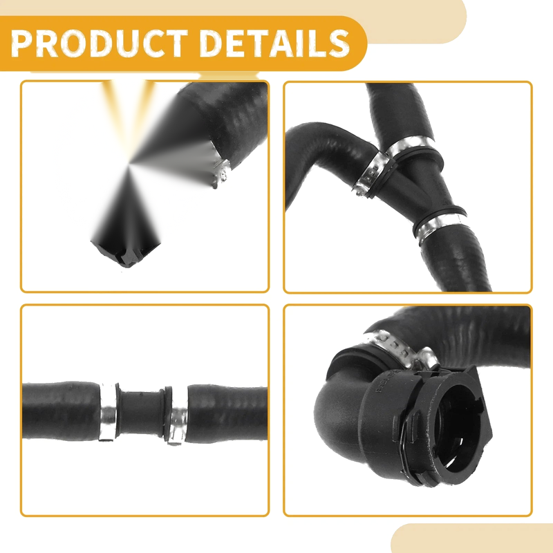 BMW 525i 530i (2004-2005) 1 x Radiator Hose Rubber Black