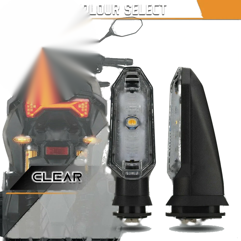 LED Turn Signal Indicator Light 250L/250 ABS Cover Amber Clear