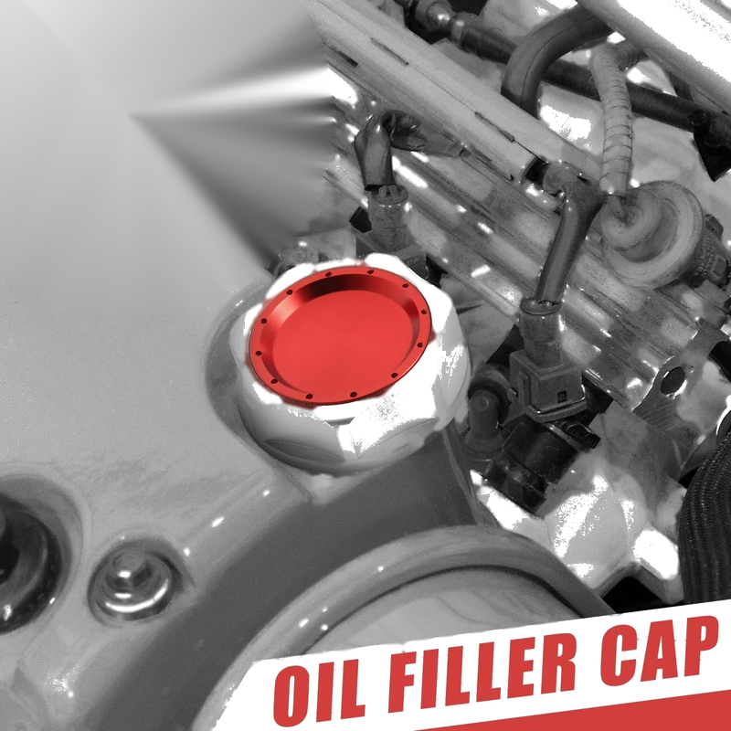 Acura Integra TSX & Honda CR-Z Oil Filler Cap Plug Cover Red