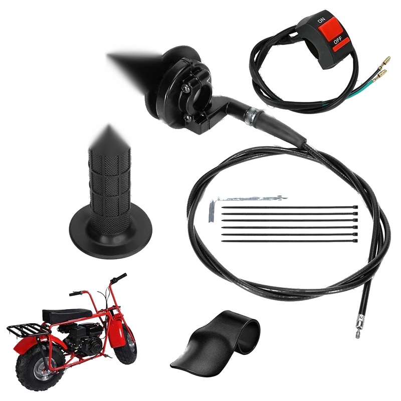 Mini Bike 50250CC Throttle Handle and Cable Assembly