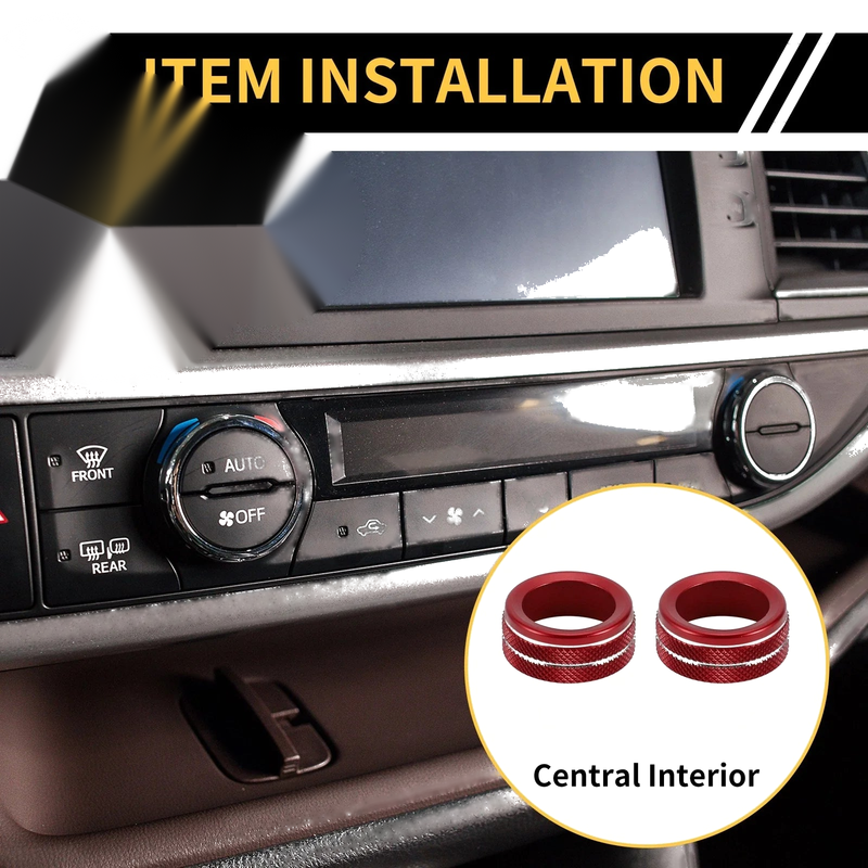 Toyota Tacoma Audio Radio Volume Tune Switch Knob Cover Ring (2020–2023)