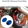 Motorcycle 16mm Aluminum Alloy Motorcycle Slider Frame 2 x Blue