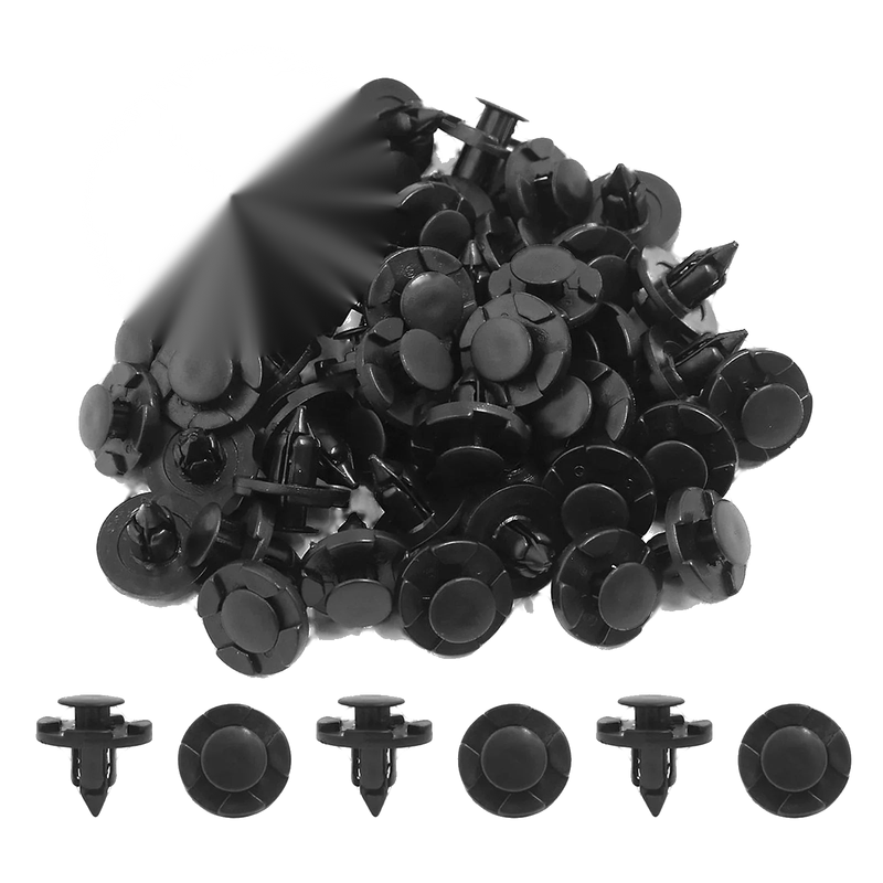 Nissan 50 Pcs 8mm Plastic Push Type Rivet Clips