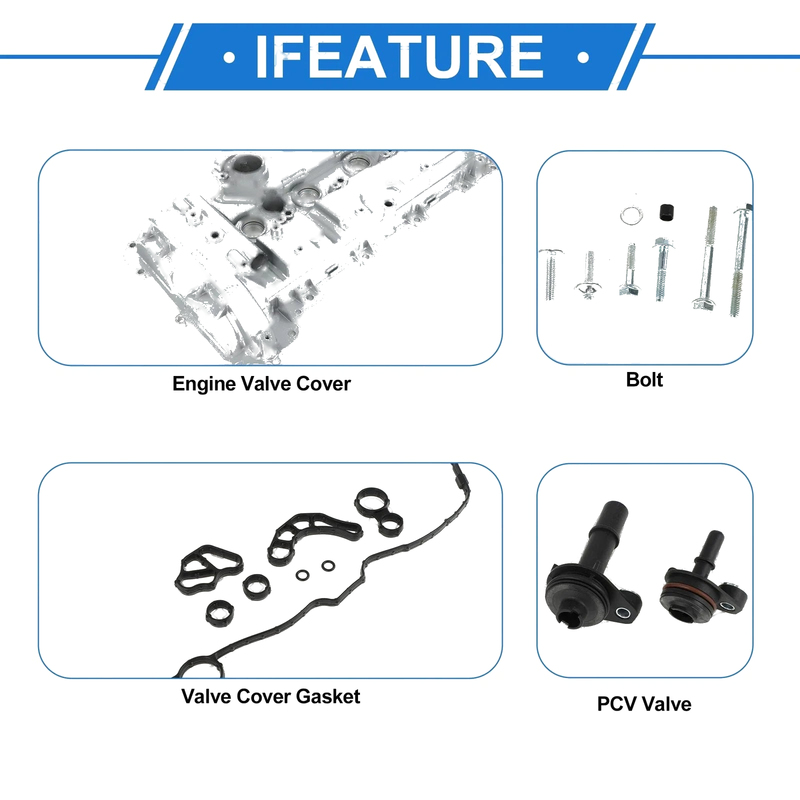Chevrolet Malibu Front Engine Valve Cover w/ Gasket 2.0L (2013-2022)
