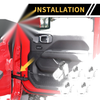 Jeep Wrangler JL JLU (2018-2024) Silver Tone Door Limiting Cover Trim