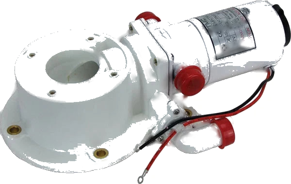 Boat Toilet Motor, Stand & Hoses TMC Marine Toilet Macerator & Pump