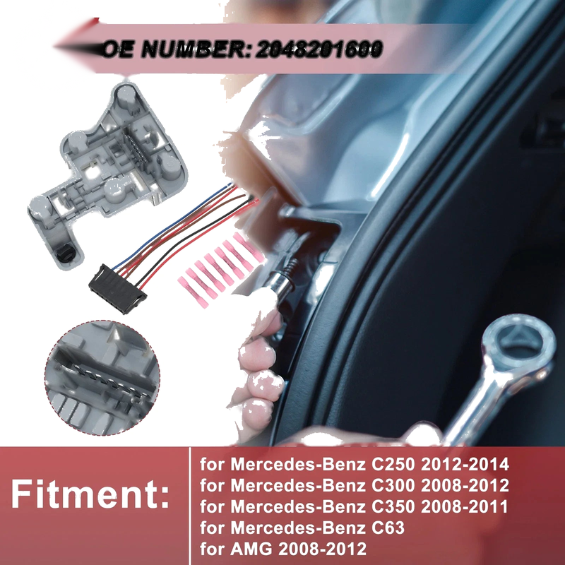 Mercedes-Benz C250 Right Tail Light Socket Wiring (2012-2014)