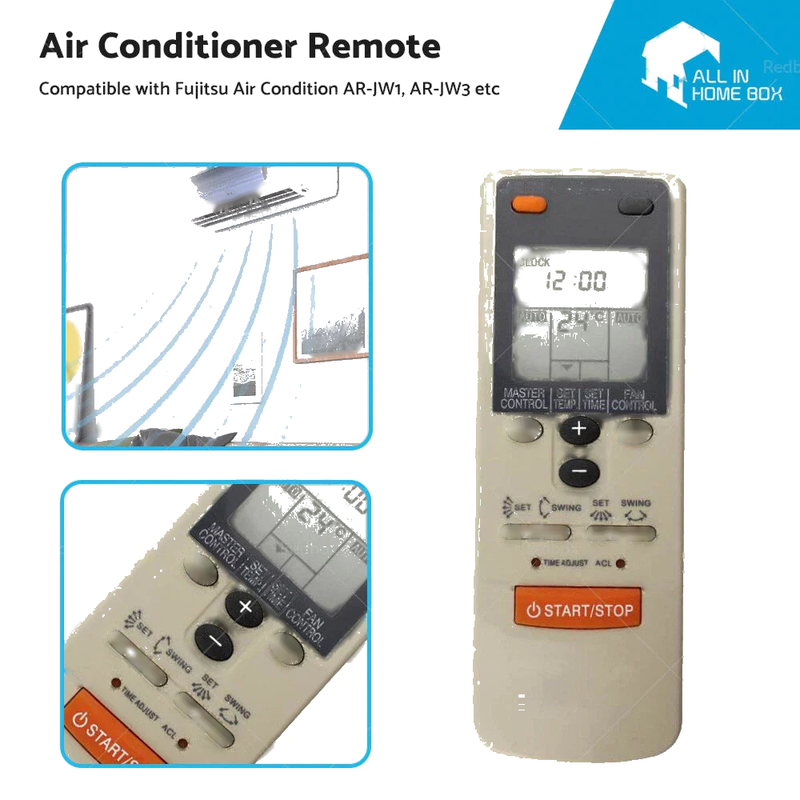 AR-JW1, AR-JW3, AR-JW11, AR-HG1, AR-HG2, AR-DB1 Fujitsu Air Con Remote