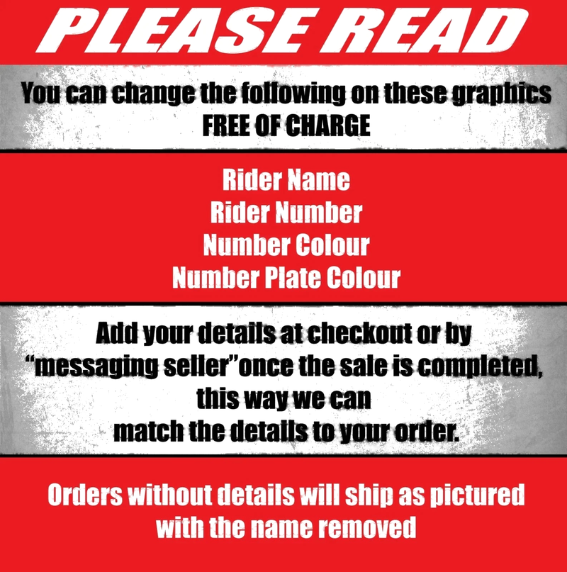 Yamaha YZF 250 (2008) - RAVAGE STYLE Decals / Stickers Custom Graphic Kit
