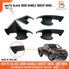 Holden Colorado Ute Matte Black Door Handle Insert Bowl Trim (2012-2022)