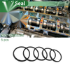 Oil Seal Rotary Shaft Seal NBR Rubber 90x100x6mm Black 5 pcs