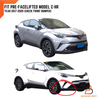 Toyota C-HR 2017-2020 Wheel Arch TRD Style Matte Black Fender Flares