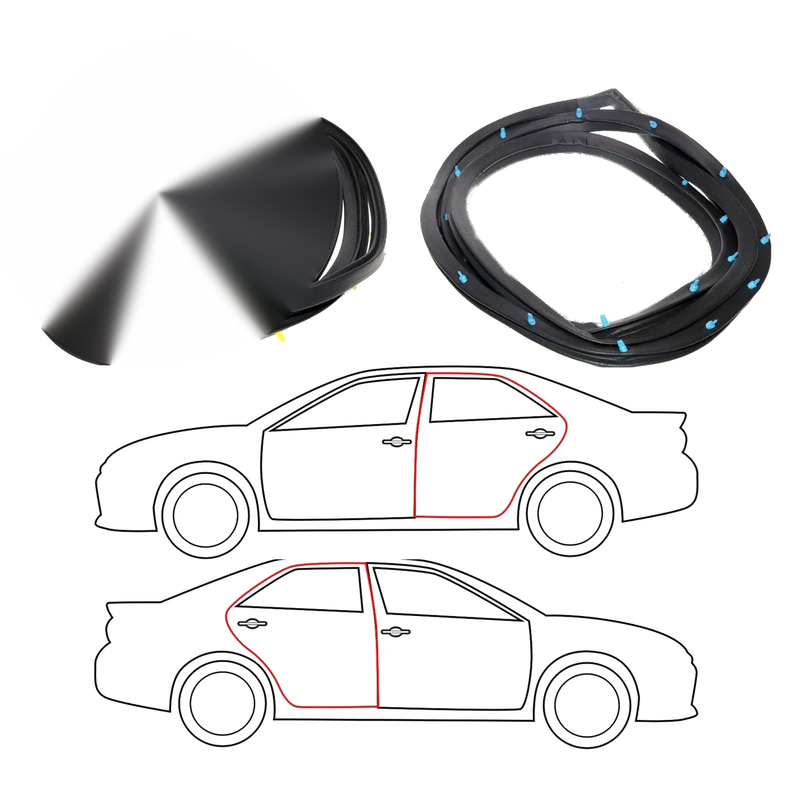 Mazda Familia 3rd Gen FA4 323 GLC MR90 1977-1980 Rear Door Weatherstrip Seal