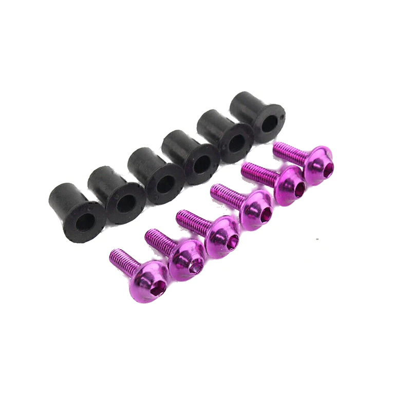 Honda CBR250 300 650 900 Windscreen Fixing Kit Purple Bolts