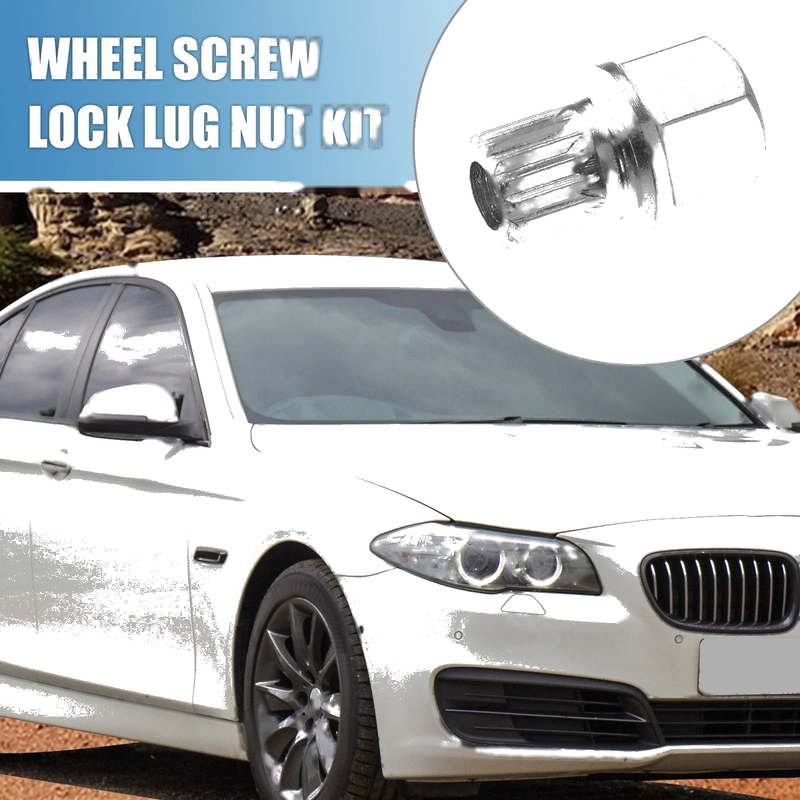 BMW 32/16PT Wheel Lock Lug Nut Kit with Socket