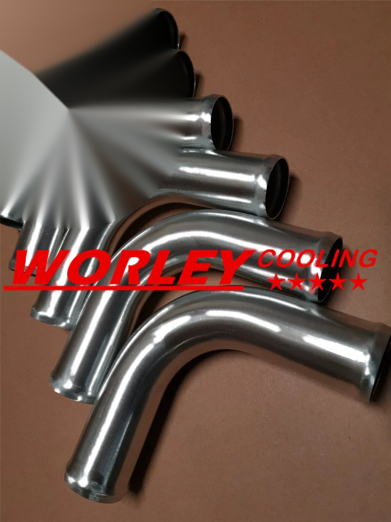 QLD 2 x 51" Aluminum Universal Intercooler Turbo Piping & Blue Hose T-Clamps