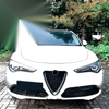 Alfa Romeo Stelvio Front Bumper Side Fin Canards Splitter (2017–2025)