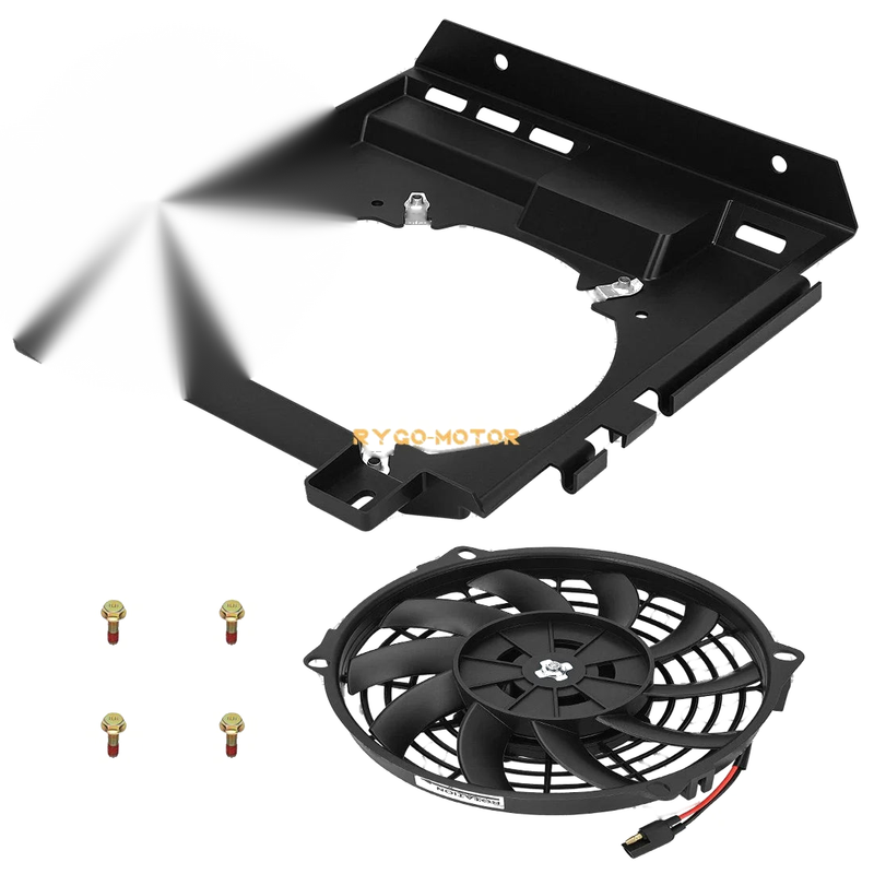 Polaris Sportsman 400 Radiator Cooling Fan & Shroud Assembly (2001–2004)