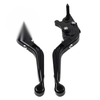 Kawasaki Z1000 ZX6R  Black Extendable Brake Clutch Levers (2007-2018)