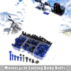 Yamaha Honda BMW 195pcs Fairing Bolts Fastener Blue