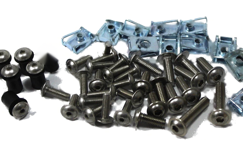 Kawasaki Ninja ZX-10 Tomcat Parabrisas Kit Tornillos (1988–1991)