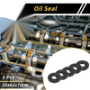 Make Model Oil Seal 25x62x7mm NBR Rubber Seal Ring Rotary Shaft 5 Pcs