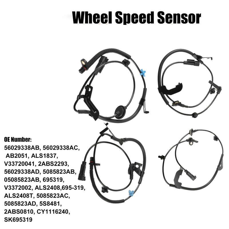 Chrysler 200 4 x ABS Wheel Speed Sensor Front Rear (2011 - 2014)