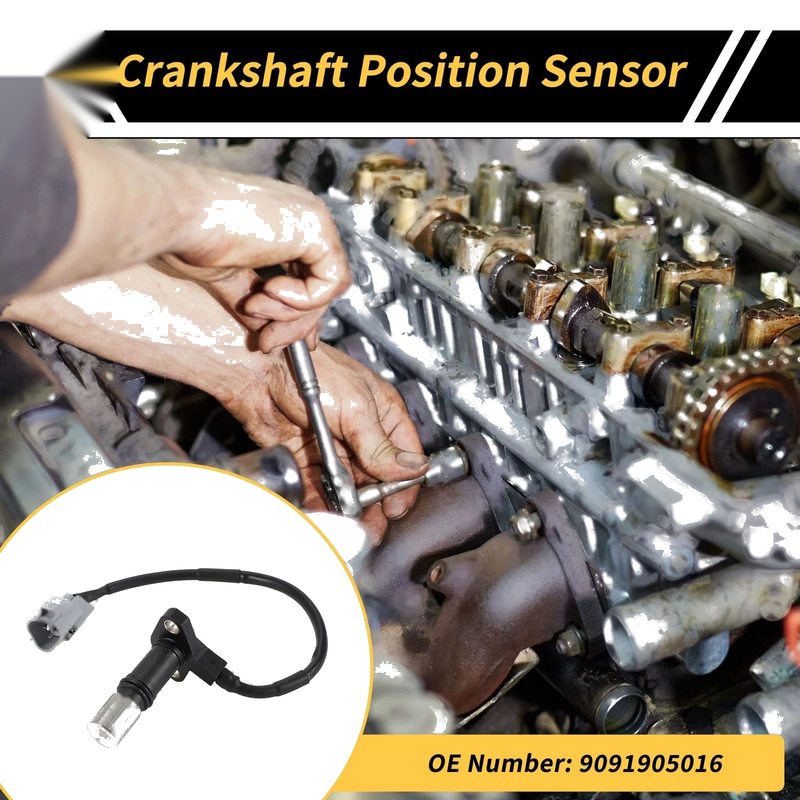 Toyota Tacoma Crankshaft Position Sensor 1 Pc Black (1995–2004)