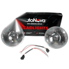 7" Round Curved Glass Headlight Pair