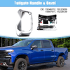 Chevrolet & GMC Set Chrome Tailgate Tail Gate Handle & Bezel