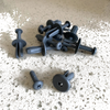 10x Clip Tornillo Panel Interior Parachoques Plástico Gris M8 8x19mm