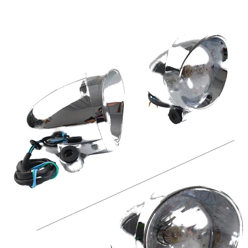 Custom Chrome Motorcycle Passing Spot Light Fog Lamp -  Lights