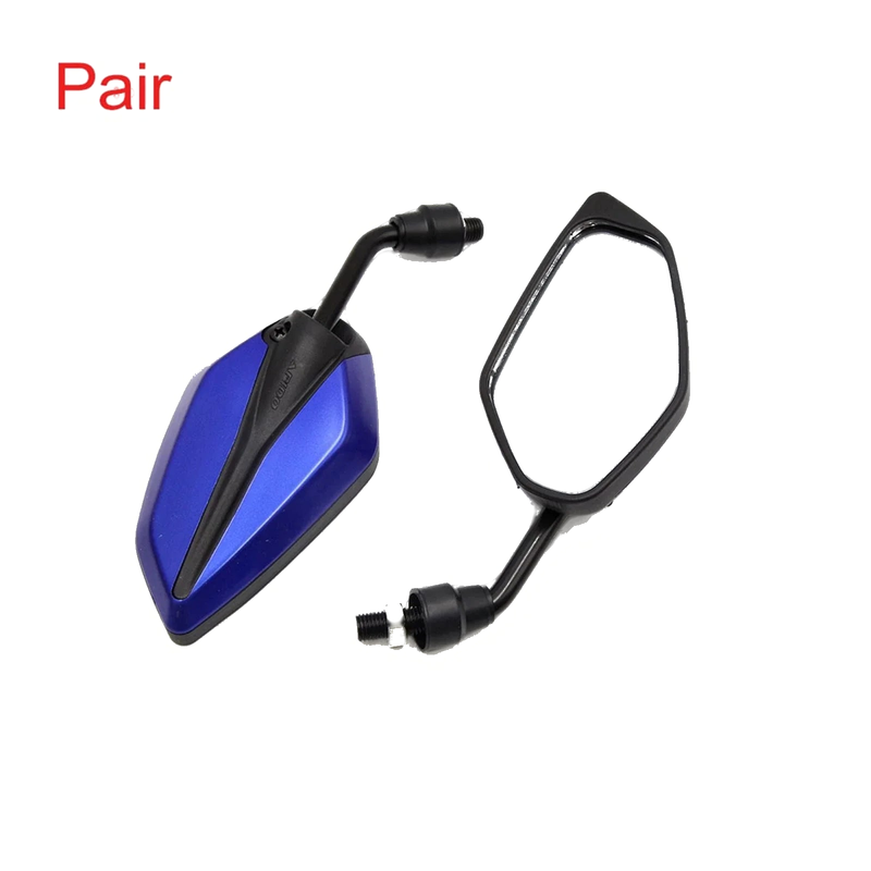 Motorcycle Scooter Pair / 2 x / Adjustable Polygon Rear Side View Mirror