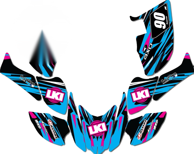 Honda TRX 90 ATV Decals Duke Style Graphics Sticker Kit