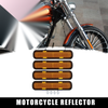 Make Model 4x M5x0.8 Orange Rectangular Screw-on Reflective Reflector