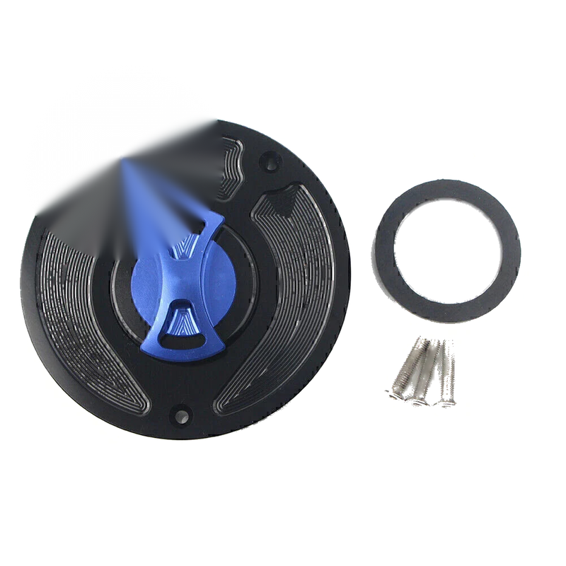 Honda CBR1000RR Fireblade Keyless Blue Gas Fuel Tank Cap Cover (2004-2023)