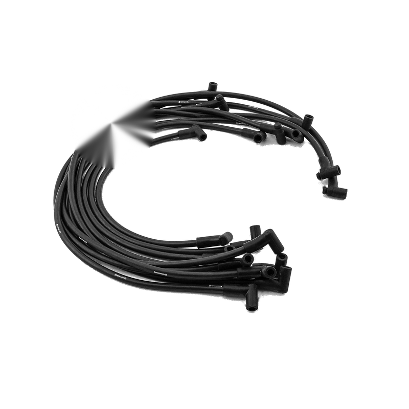 Chevy 90 Deg Black Spark Plug Wires (Universal)
