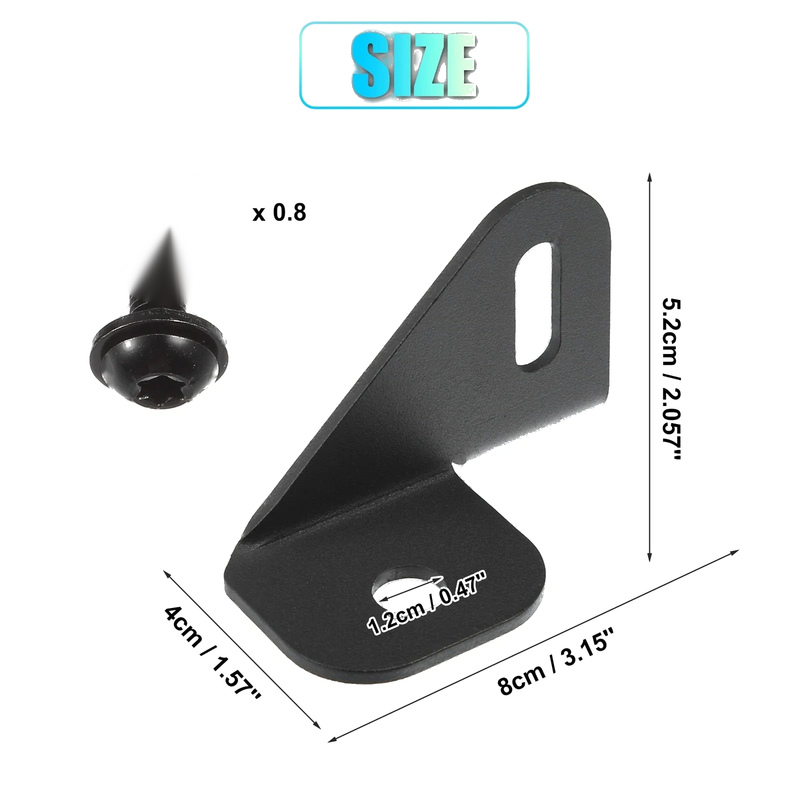 Jeep Wrangler JL JLU JK TJ Steel Driver Side Antenna Mount Bracket (2018-2023)