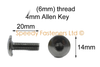 Yamaha R6 Stainless Steel Fairing & Front Windscreen Bolt Clip (1998–2002)