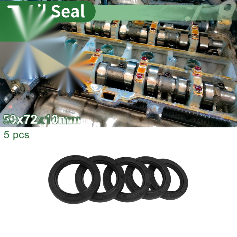 Oil Seal 50x72x10mm NBR Rubber High Pressure Black