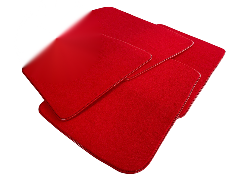 BMW 7 Series E65 Red ROVBUT Tailored Set Floor Mats (2002-2008)