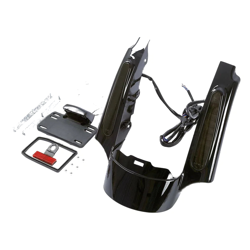 Harley Touring Road Glide King Rear Fender Fascia w/ Red Light (2009-2013)