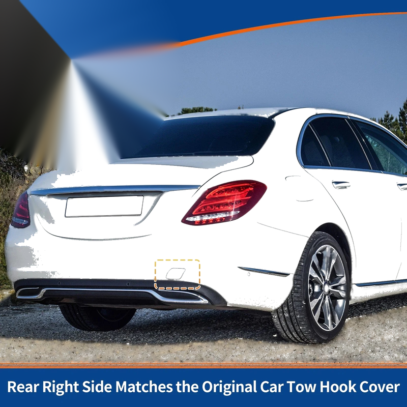 Mercedes-Benz A-Class (2019-2023) Diamond Silver Rear Tow Hook Cover