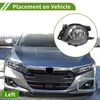 BMW 330i (2006 - 2008) Clear Black Left Fog Light Grille