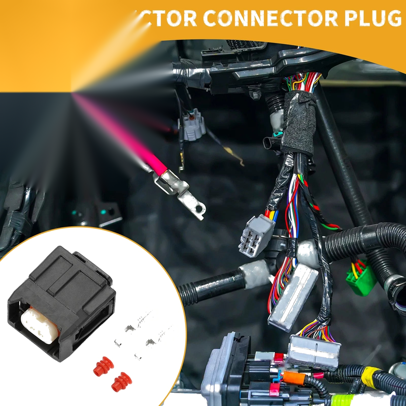 Toyota 2 x Pin Diesel Injector Connector Plug Plastic Black