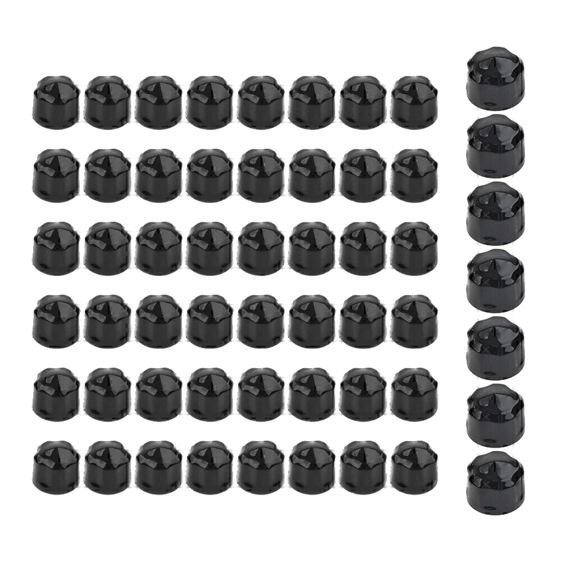 Harley Road King Electra Glide Black Engine Bolt Cap Set (1999-2016)