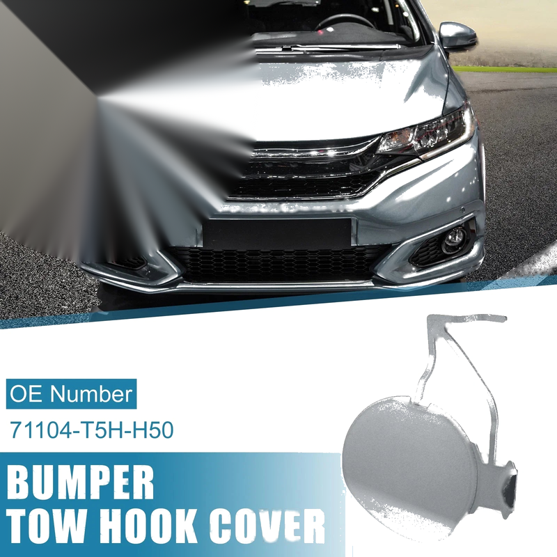 Honda Fit (2018-2019) Silver Tone Front Bumper Tow Hook Cover