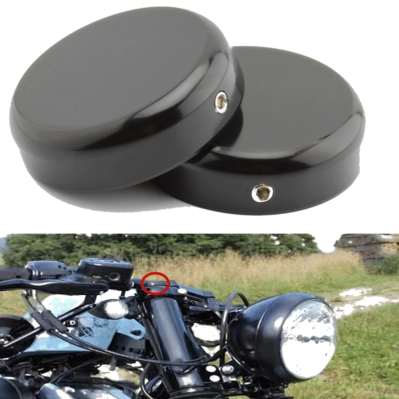 Harley XL1200X (2016-2022) Black Upper Fork Stem Nut Cap Cover