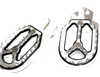KTM 65SX Motorcycle CNC Silver Stainless Footpeg Pegs