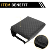 Ford - Microfiber Leather, Black, Square Pattern Console Lid Armrest Cover
